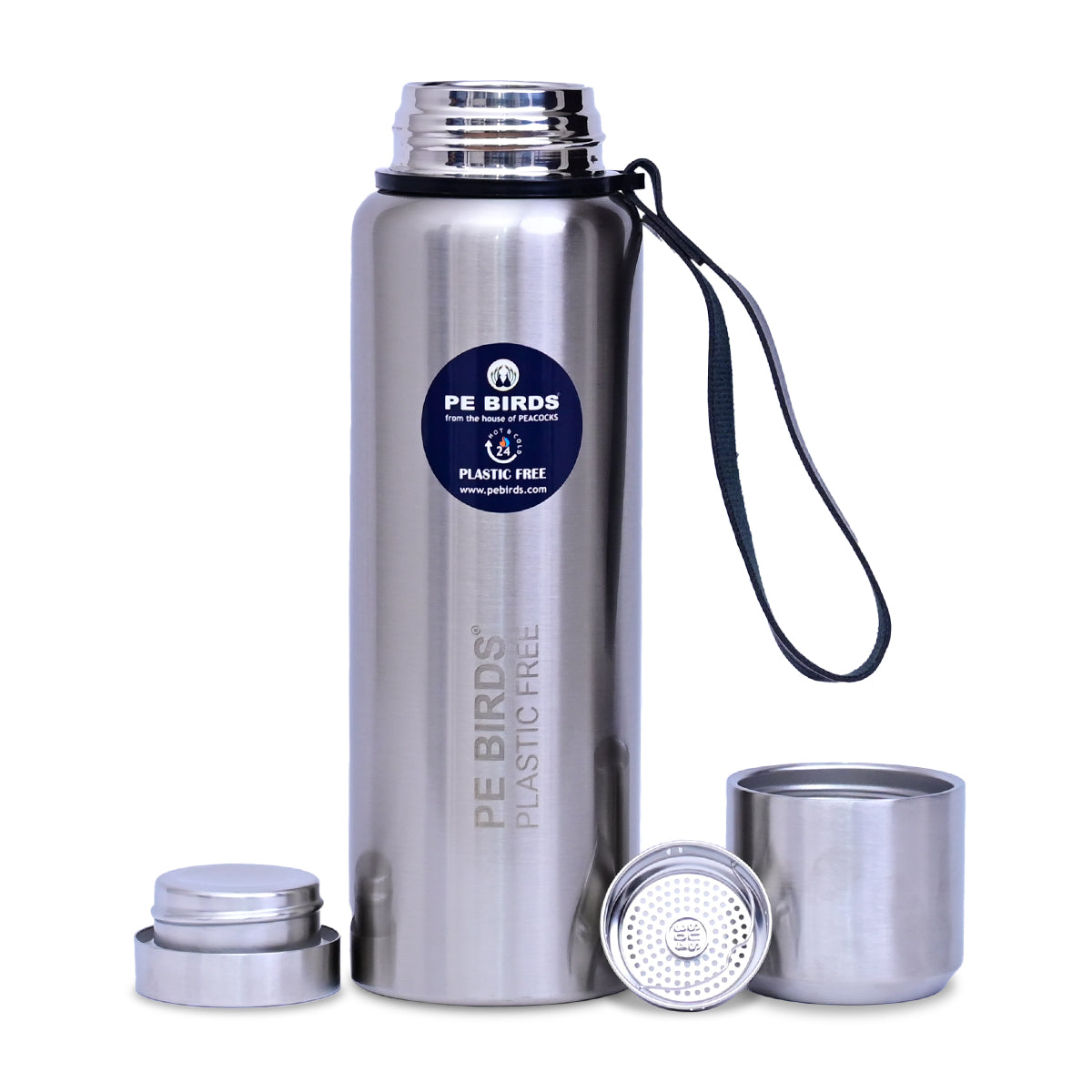 PE BIRDS  Steel O Steel Vacuum Flask | Say no to plastic LID