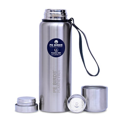 PE BIRDS  Steel O Steel Vacuum Flask | Say no to plastic LID