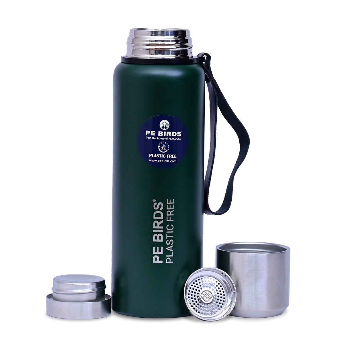 PE BIRDS  Steel O Steel Vacuum Flask | Say no to plastic LID