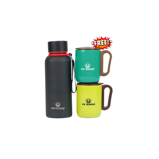 Ora Flask with 2 Coffee Mug Free