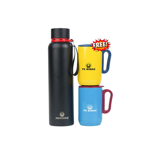 Ora Flask with 2 Coffee Mug Free