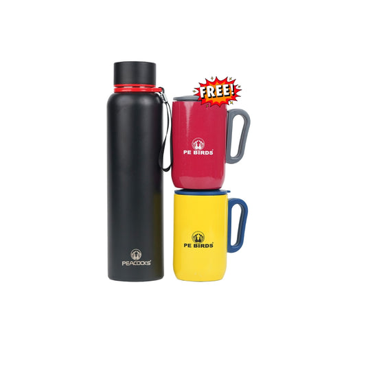 Ora Flask with 2 Coffee Mug Free