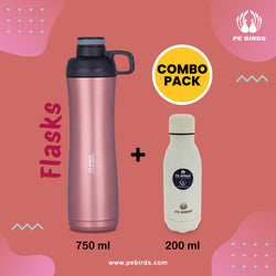 PE BIRDS Stainless Steel Thermos Vacuum Flask 750 ml(Platina Series)