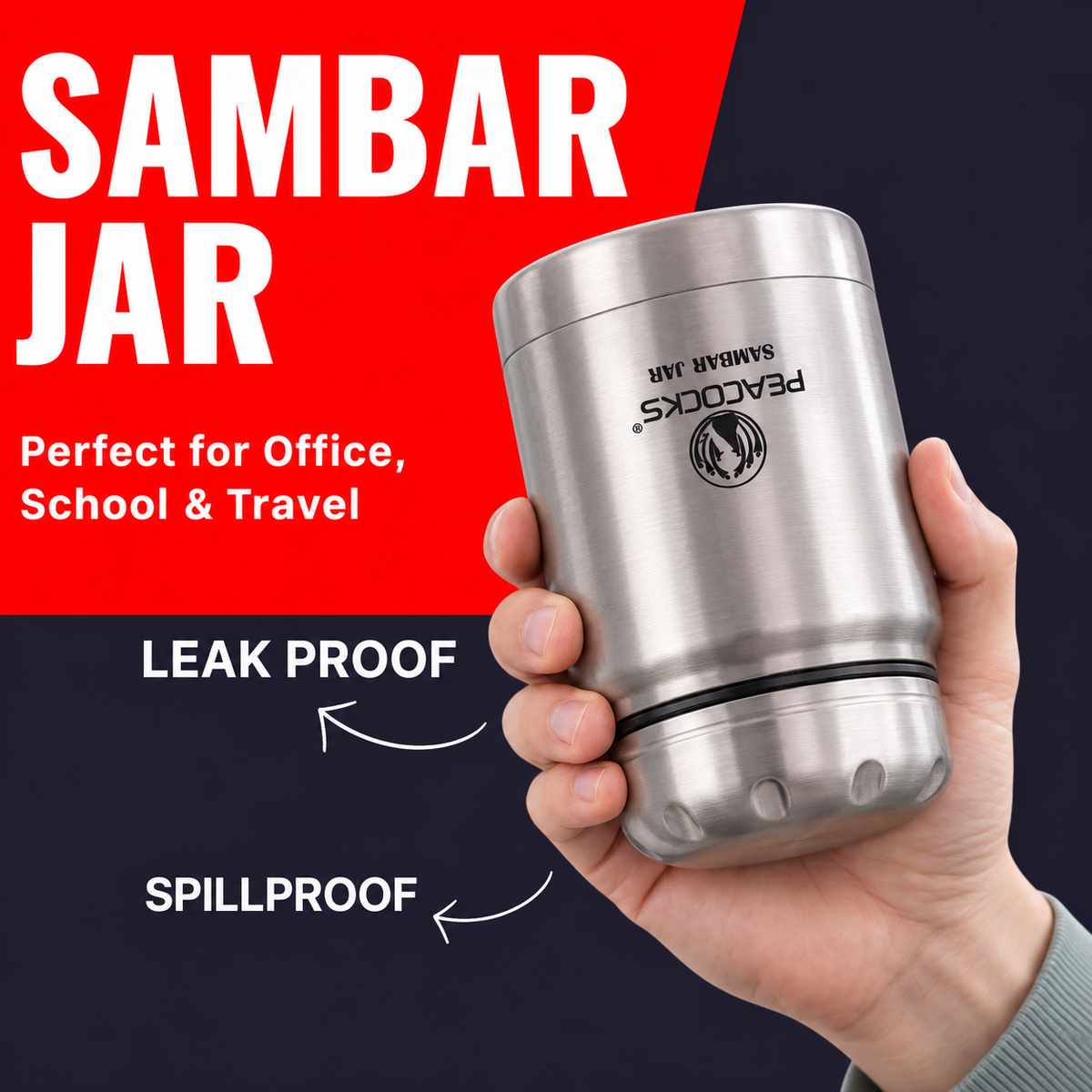 PE BIRDS  Diwali Gift Combo – Sambar Jars, Set of 2
