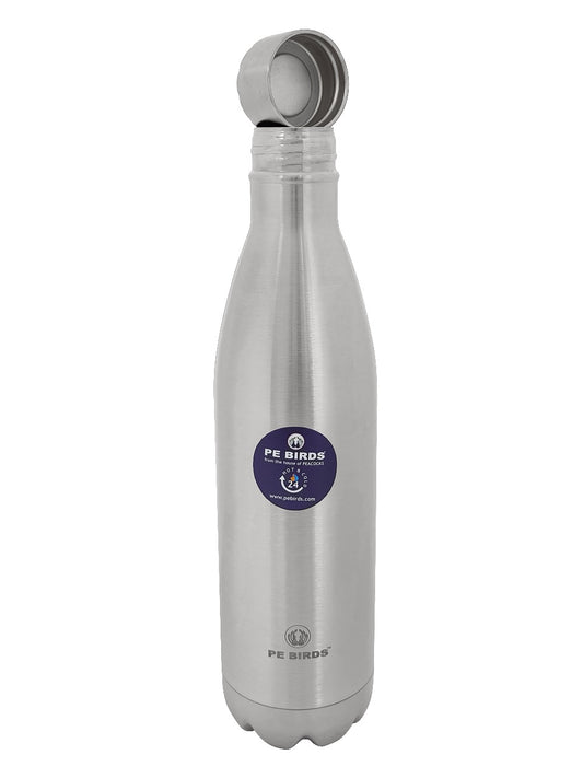 Steel cap Double Wall  Cola Vacuum Flask  | Say No to plastic lid