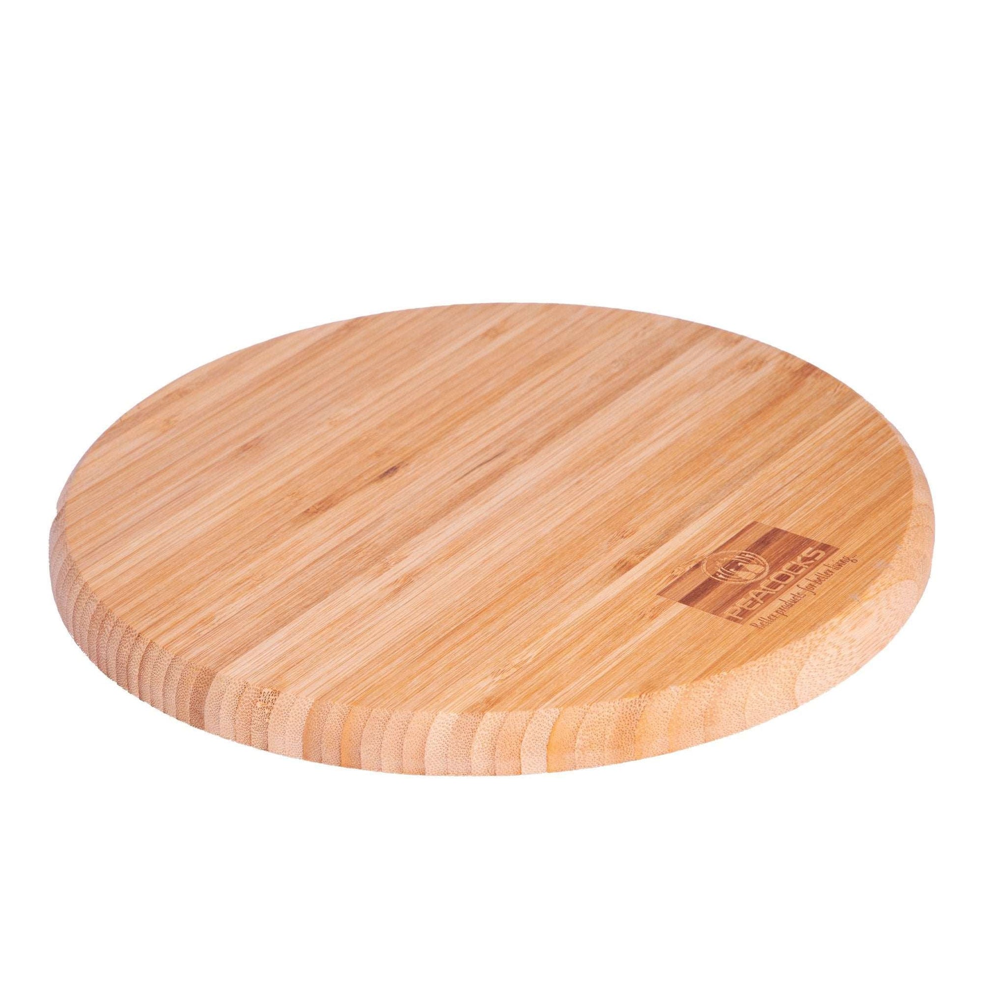 Bamboo Cutting & Chopping Board with 2 in 1 Handle for Vegetables and Fruit Cutting 008 - pebirds - peacocks