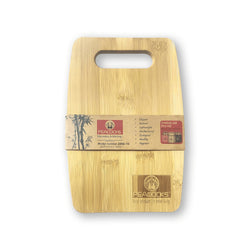 Bamboo Cutting & Chopping Board with Handle for Vegetables and Fruit Cutting - pebirds - peacocks