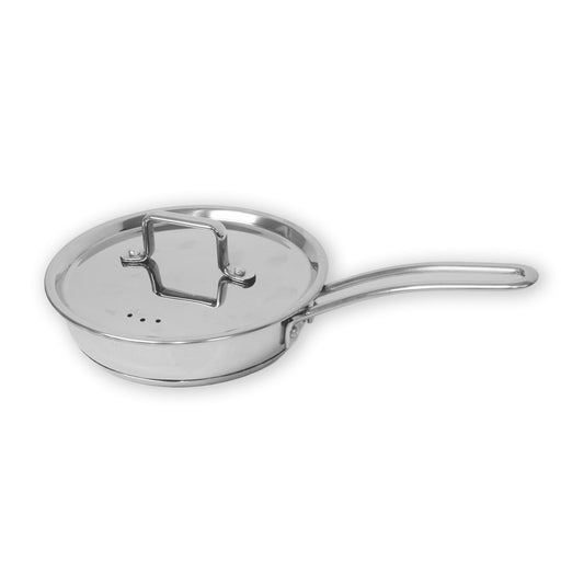 Frypan with Stainless Steel LID Sandwich Bottom - pebirds - peacocks