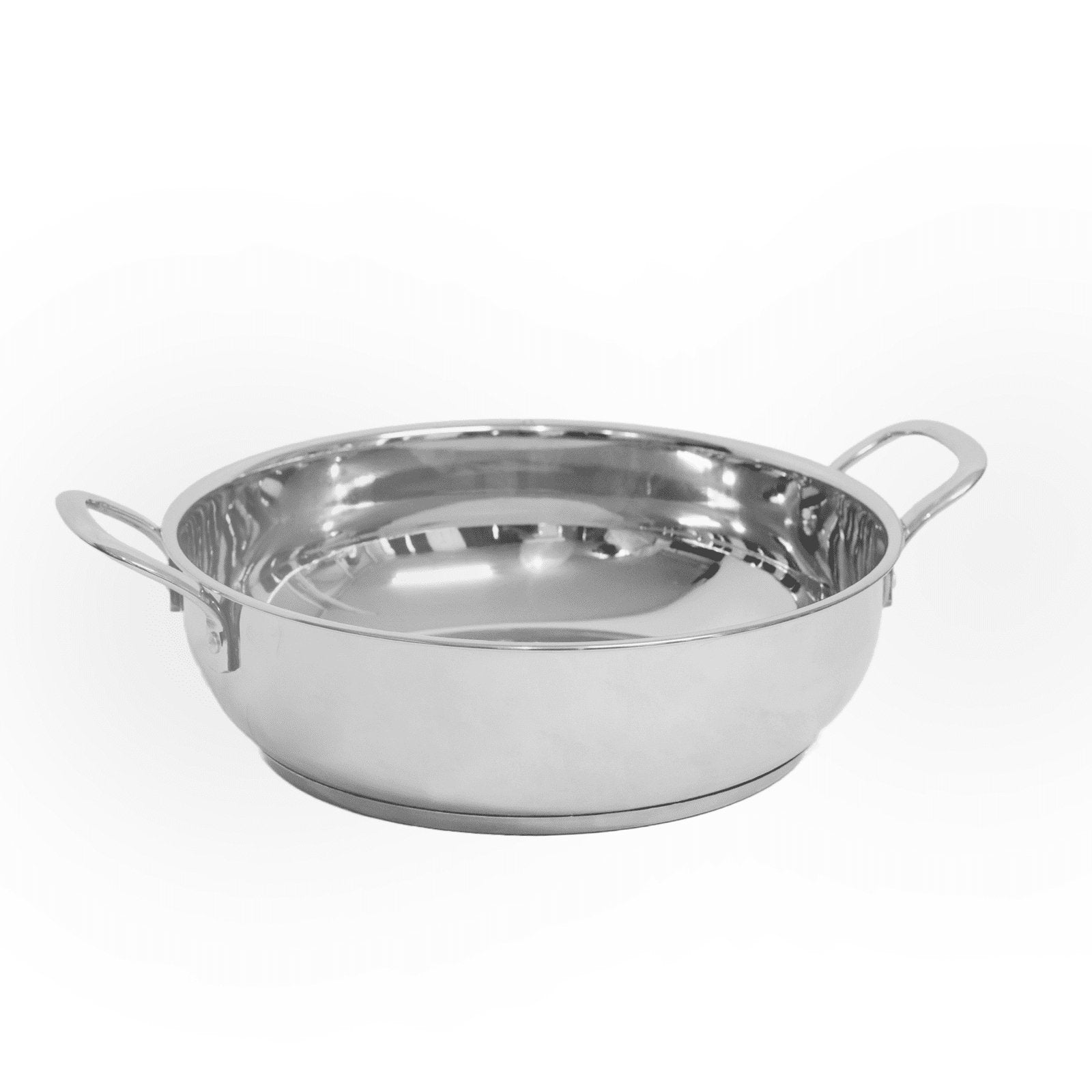 Kadai Stainless Steel with Stainless Steel Lid Sandwich Bottom - pebirds - peacocks