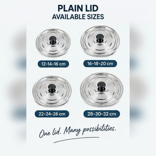 Multipurpose lid with knob set of 4
