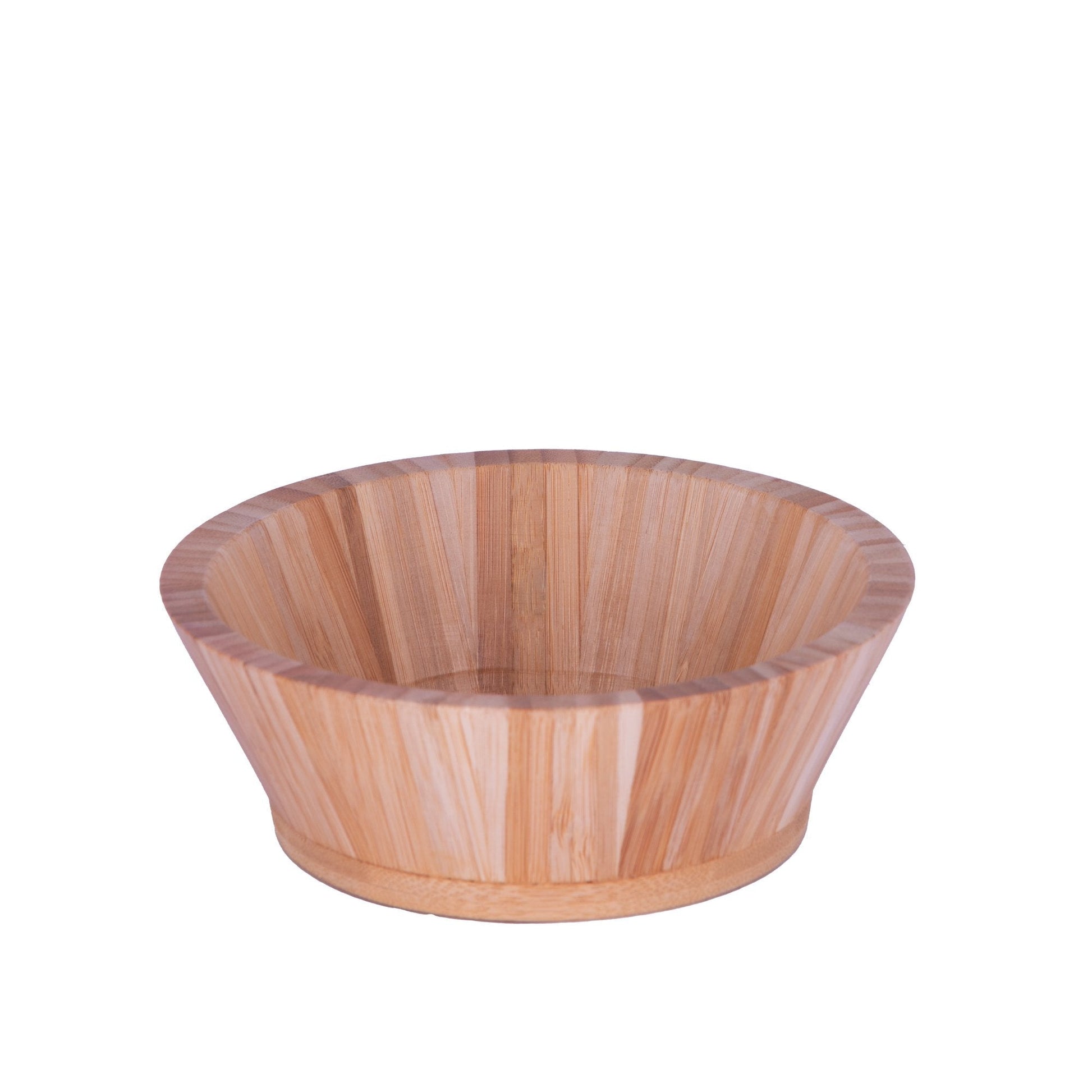 "PE BIRDS Bamboo Bowl Plain Handle for Vegetables and Fruit Cutting (Size of 14.5 cm (L) x 14.5 cm (W) 5.2 cm (H) " - pebirds - peacocks