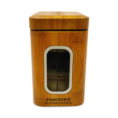 PE BIRDS Bamboo Square Bamboo Storage Jar