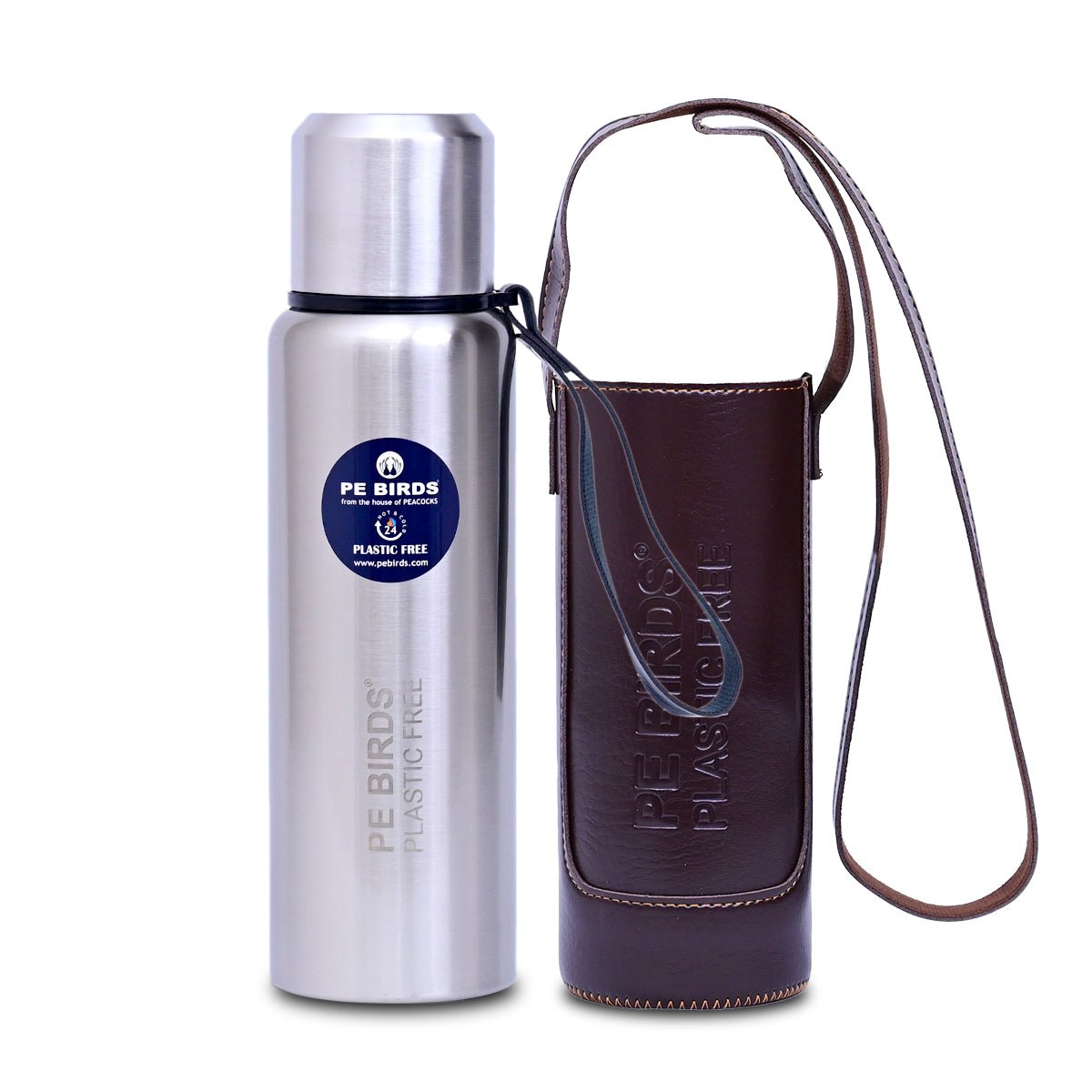 PE BIRDS Steel O Steel Vacuum Flask Say no to plastic LID