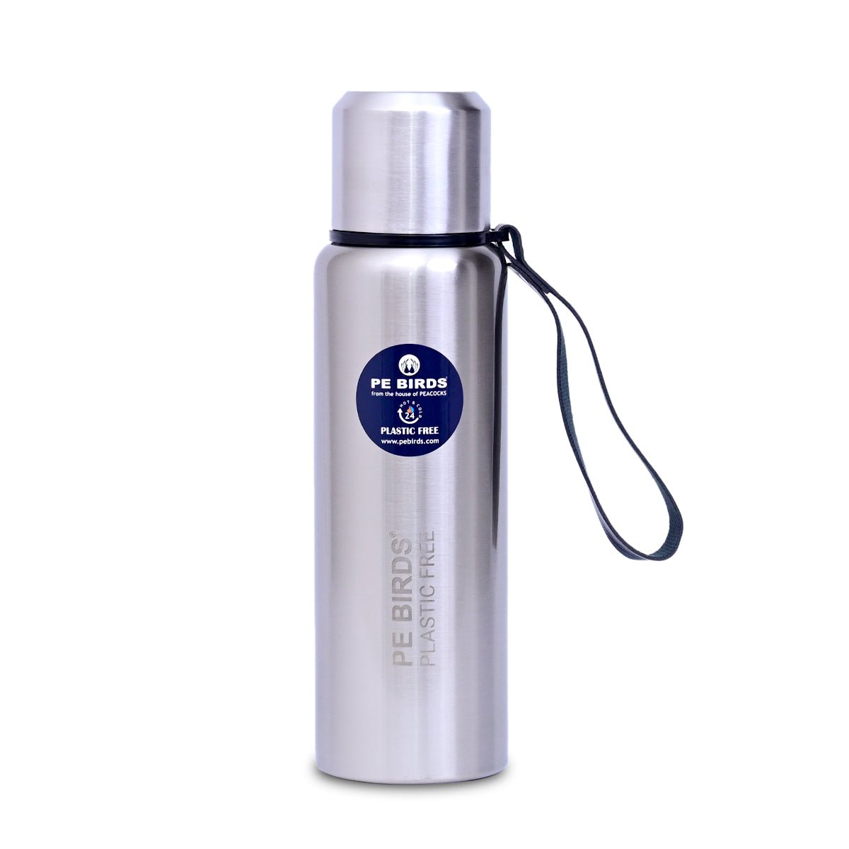 PE BIRDS Steel O Steel Vacuum Flask | Say no to plastic LID - pebirds - peacocks