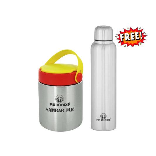 Espresso Sambar Jar with Water Bottle Free (Pony)