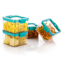 PE BIRDS Lock N Lock BPA free Food grade Leakproof Unbreakable Airtight Food Storage Containers ( Pack of 4 )