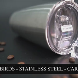 PE BIRDS Stainless Steel Vacuum Car Mug