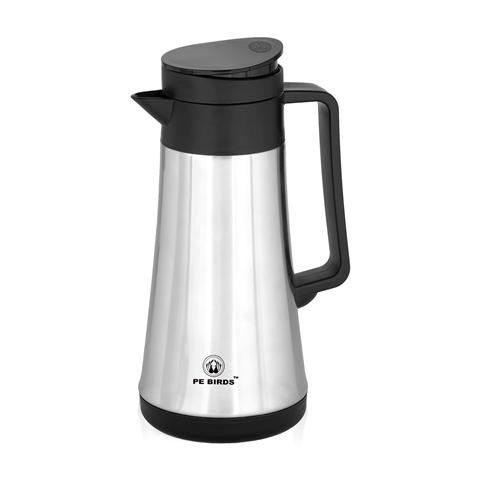 PE BIRDS Emerald Platina Steel Double Wall Vacuum Flask