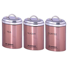 PE BIRDS Copper Oval  Storage Window Jar 900 ml