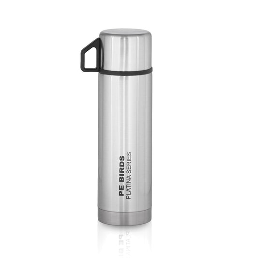 PE BIRDS Stainless Steel Cup Slim Thermos Flask