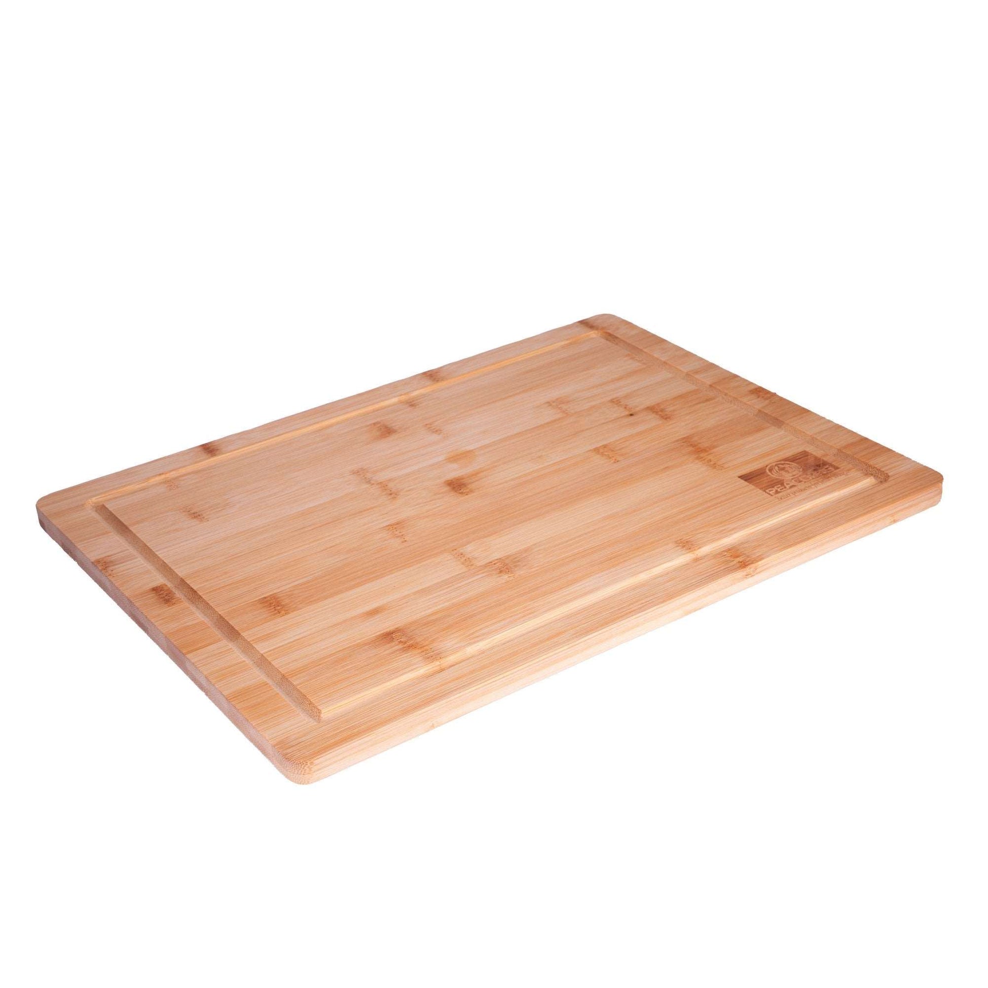 PE BIRDS Bamboo Square Cutting Board Anti Skid Size of 40 cm L x 30 cm W 1.5 cm H