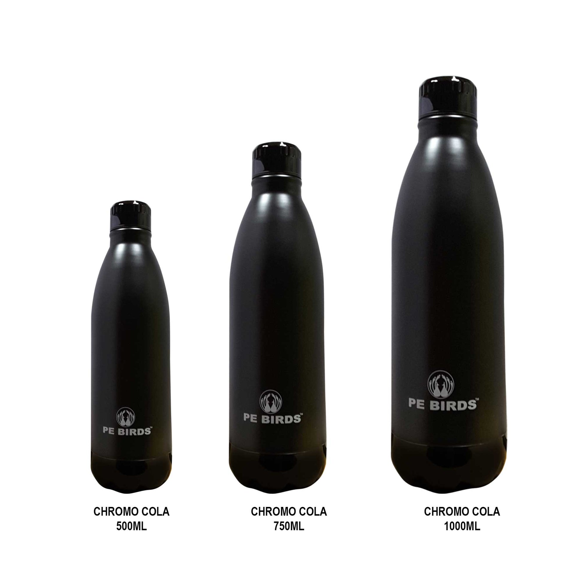 PE BIRDS Stainless Steel Double Wall Chromo Cola Vacuum Flask