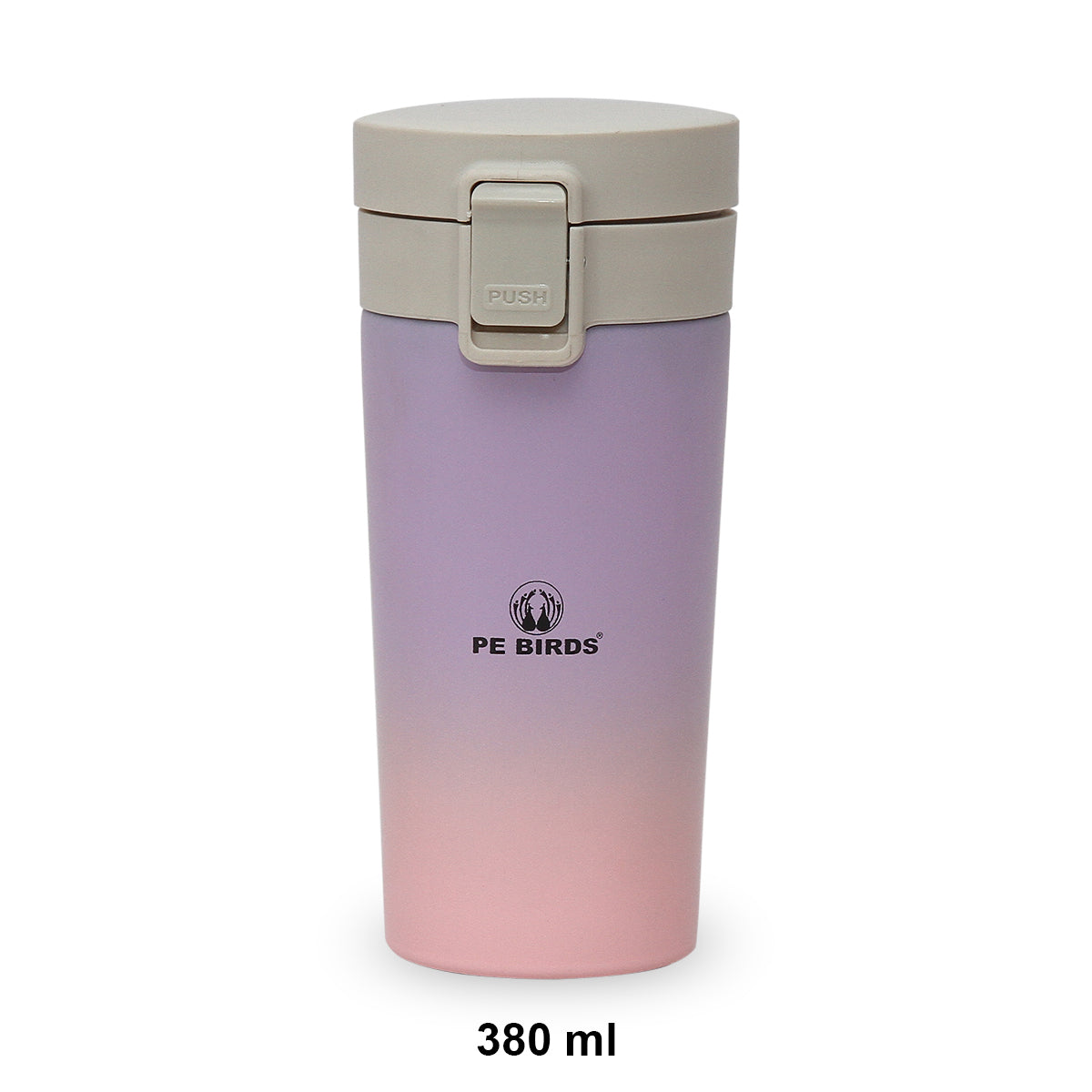 PE BIRDS Stainless Steel Sipper cum Food Jar | Travel Mug |  Coffee Mug 380ml - pebirds-peacocks