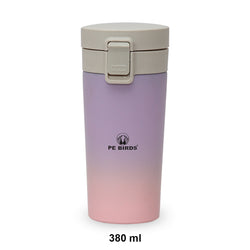 PE BIRDS Stainless Steel Sipper cum Food Jar | Travel Mug |  Coffee Mug 380ml