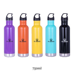 Maxo Stainless Steel Combo Fridge Water Bottle/Refrigerator Bottle/ Pack of 3 750 ML