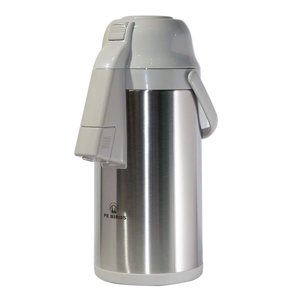 PE BIRDS steel refill Grey Linear Airpot For Coffee