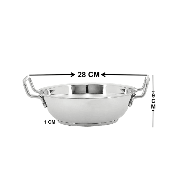 Kadai Triply Stainless Steel with Stainless Steel Lid