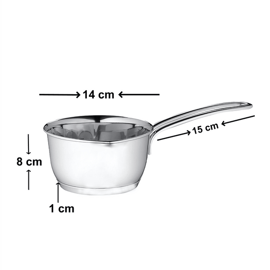 Triply Saucepan with Clad and Stainless Steel lid