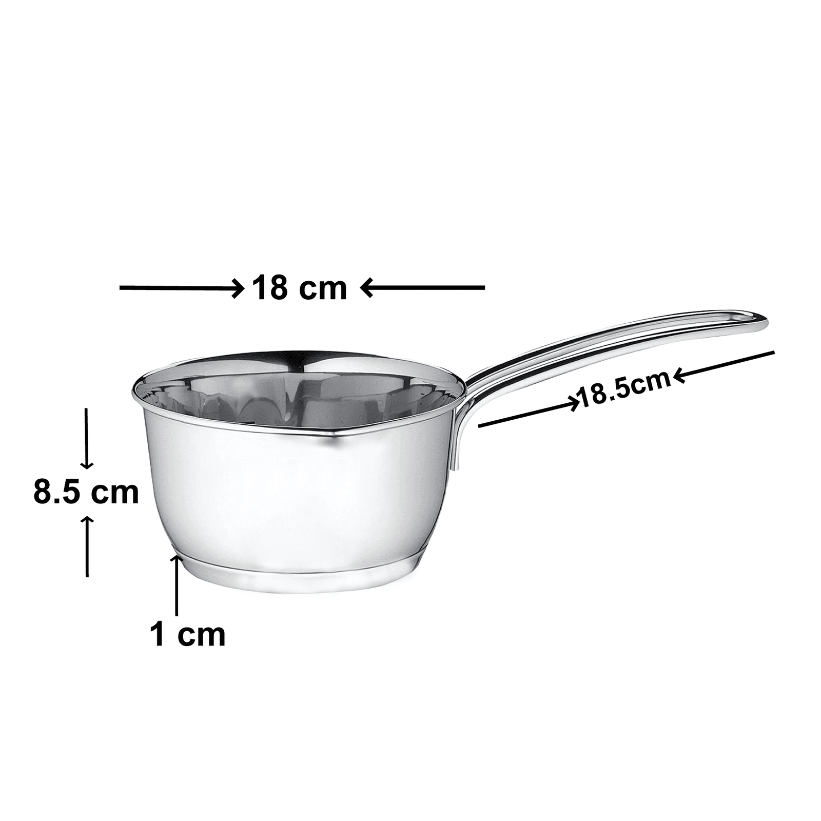 Deluxe Combo Set of 3 Pcs - Frypan 22cm+ Sauce Pan 18 cm+ Kadai 28 cm