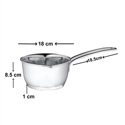 Deluxe Combo Set of 3 Pcs - Frypan 22cm+ Sauce Pan 18 cm+ Kadai 28 cm