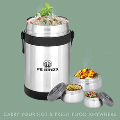 PeBirds Sambar Jar Nutri kit Lunch boxes  350ml food Jar retains HOT –  pebirds-peacocks