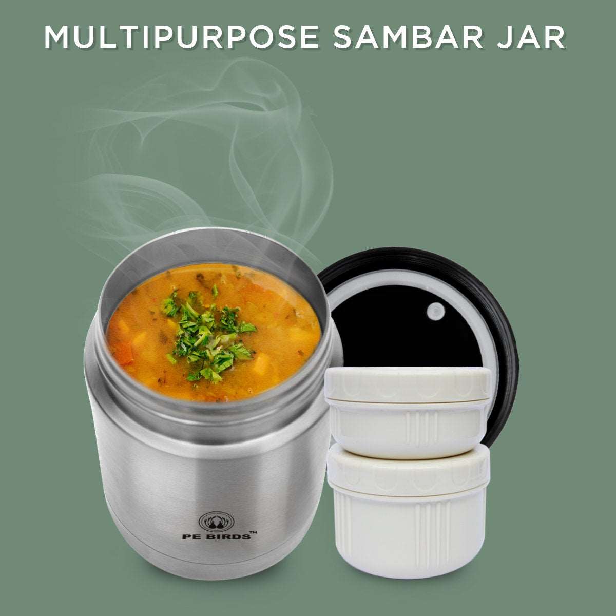 Sambar Jar Vacuum Insulated Food Jar 1000 Ml